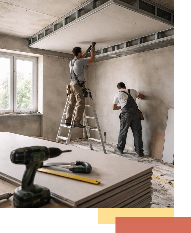 Двухуровневый потолок из гипсокартона в Старом Осколе