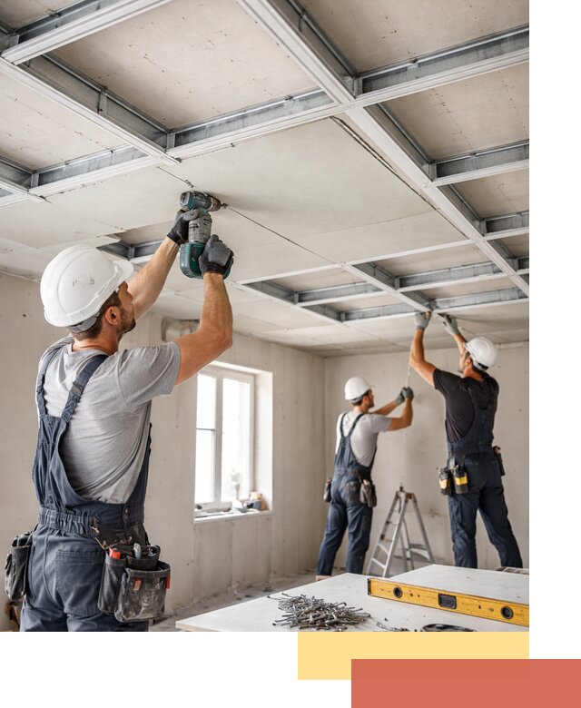 Кессонный потолок из гипсокартона под ключ в Старом Осколе