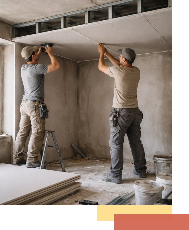 Короб из гипсокартона на потолке под ключ в Старом Осколе