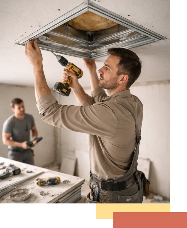 Монтаж люка в потолок из ГКЛ в Старом Осколе