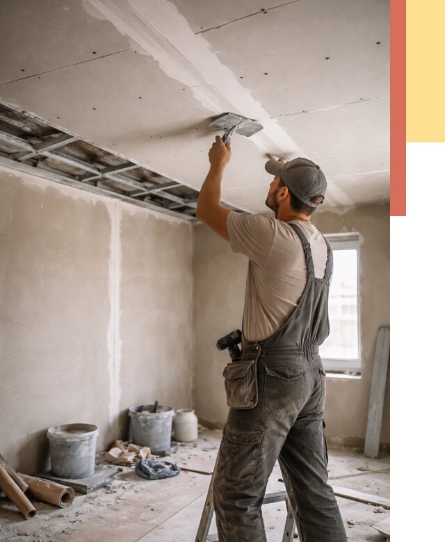 Ремонт потолка из гипсокартона в Старом Осколе от 658 руб./м² — быстро и недорого | ОТДЕЛОЧНИК-Срк