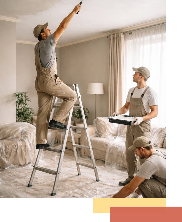 Покраска потолков акриловой краской в Старом Осколе качественно и быстро