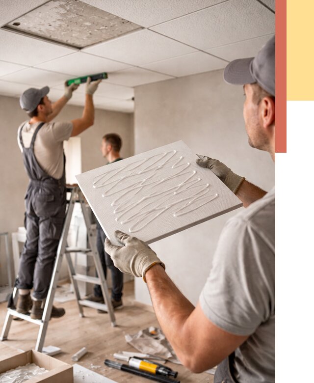 Монтаж потолочной плитки в Старом Осколе от 4553 руб. — быстро и недорого | ОТДЕЛОЧНИК-Срк