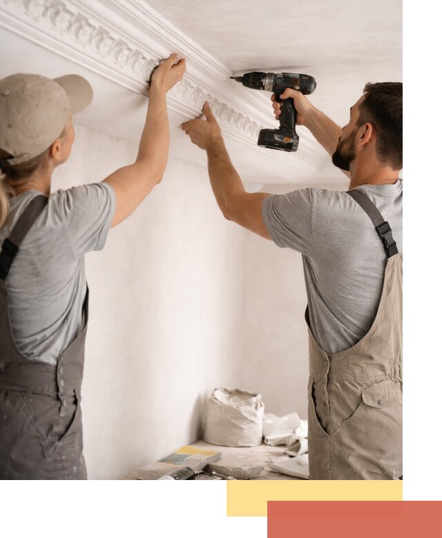 Профессиональный монтаж лепнины на потолок в Старом Осколе