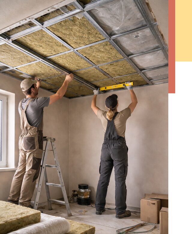 Шумоизоляция потолка в Старом Осколе от 1265 руб. под ключ — услуги ОТДЕЛОЧНИК-Срк